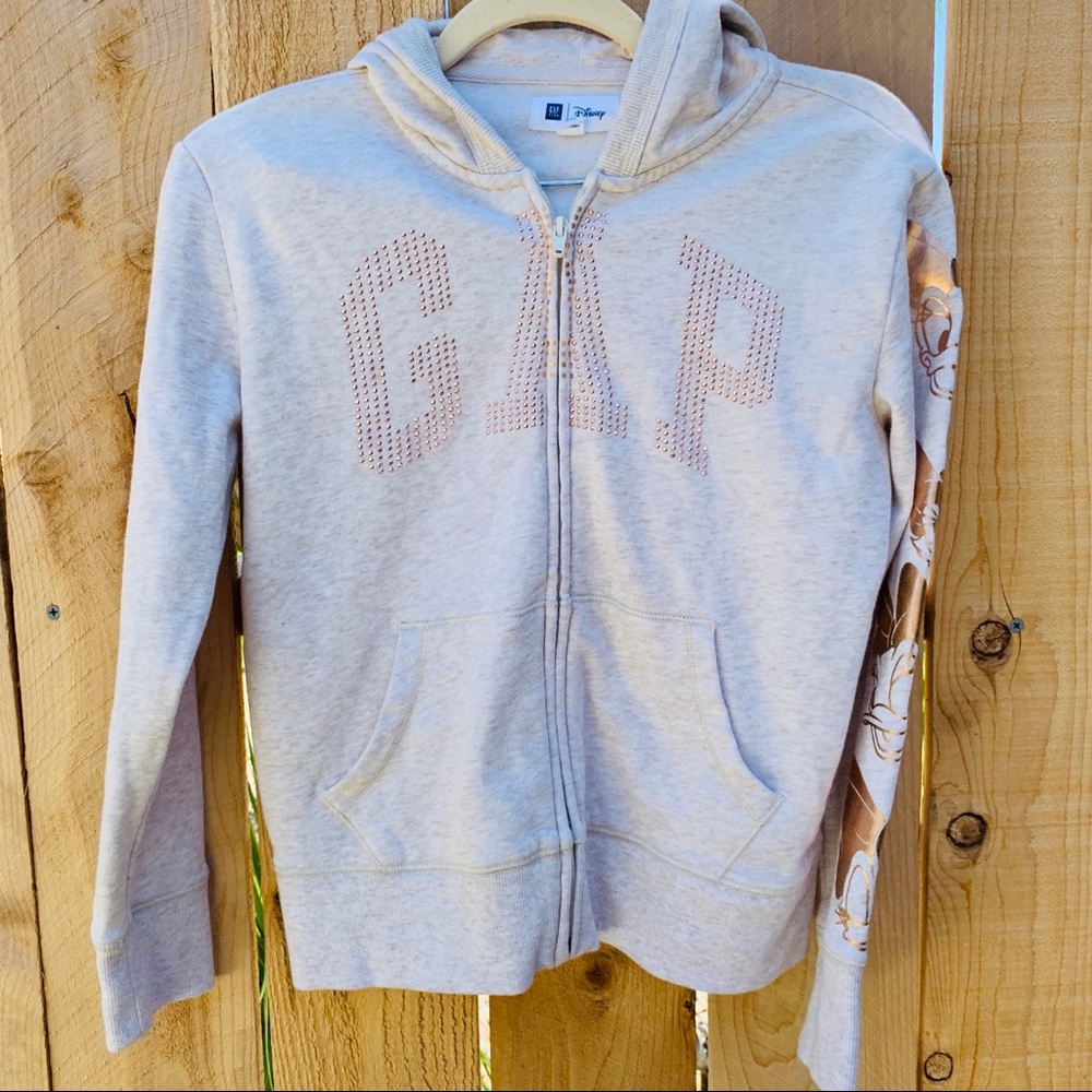 Gap X Disney Girls XL Beige Daisy GOLD SLEEVES